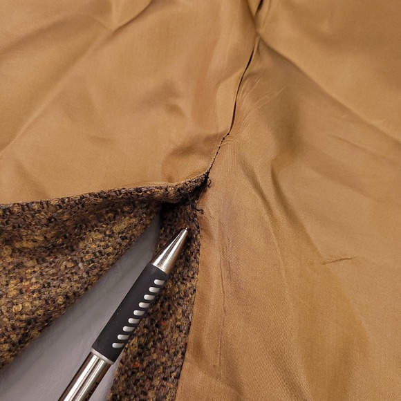 Vintage Hammonton Park Clothes Blazer Mens 44R* Long Brown Barleycorn USA 70s - Picture 11 of 16